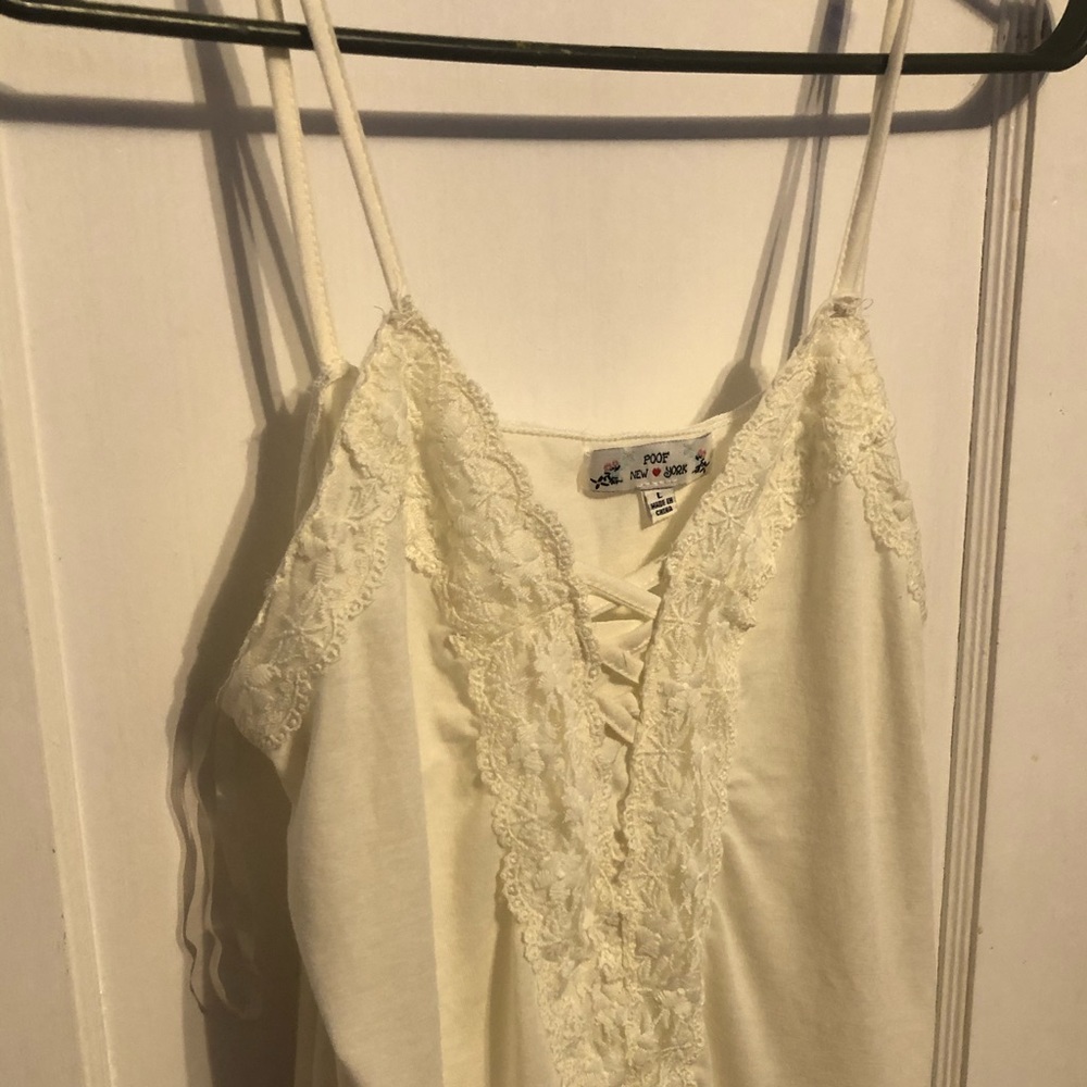 Cream Tank Top - Picture 2 of 4